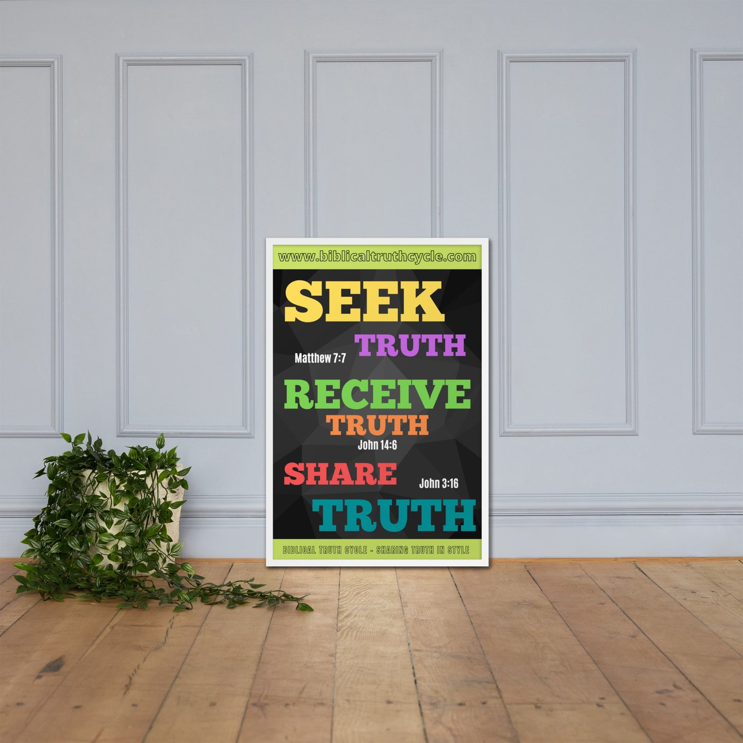 Biblical Truth Cycle - Framed Poster