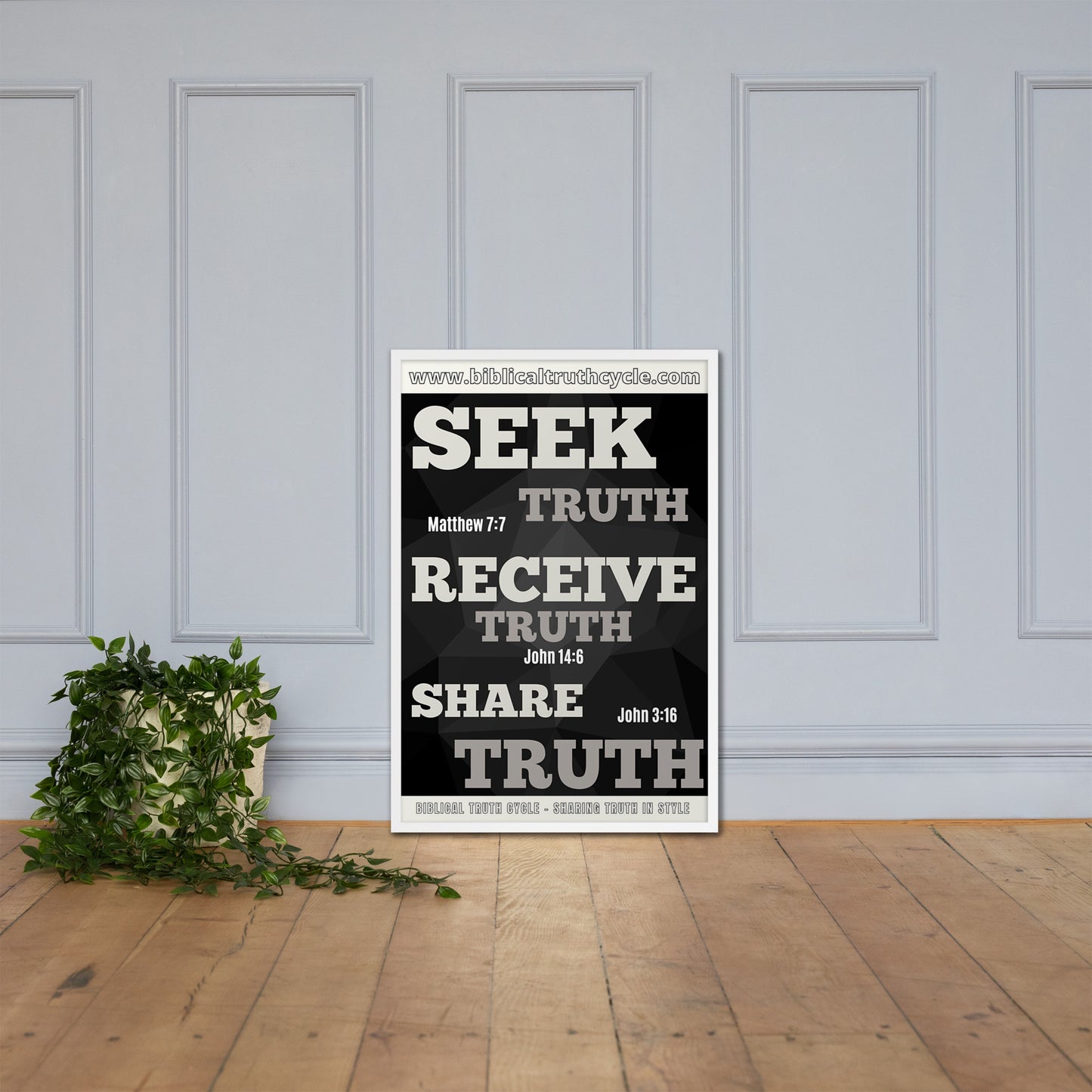 Biblical Truth Cycle - Framed Poster