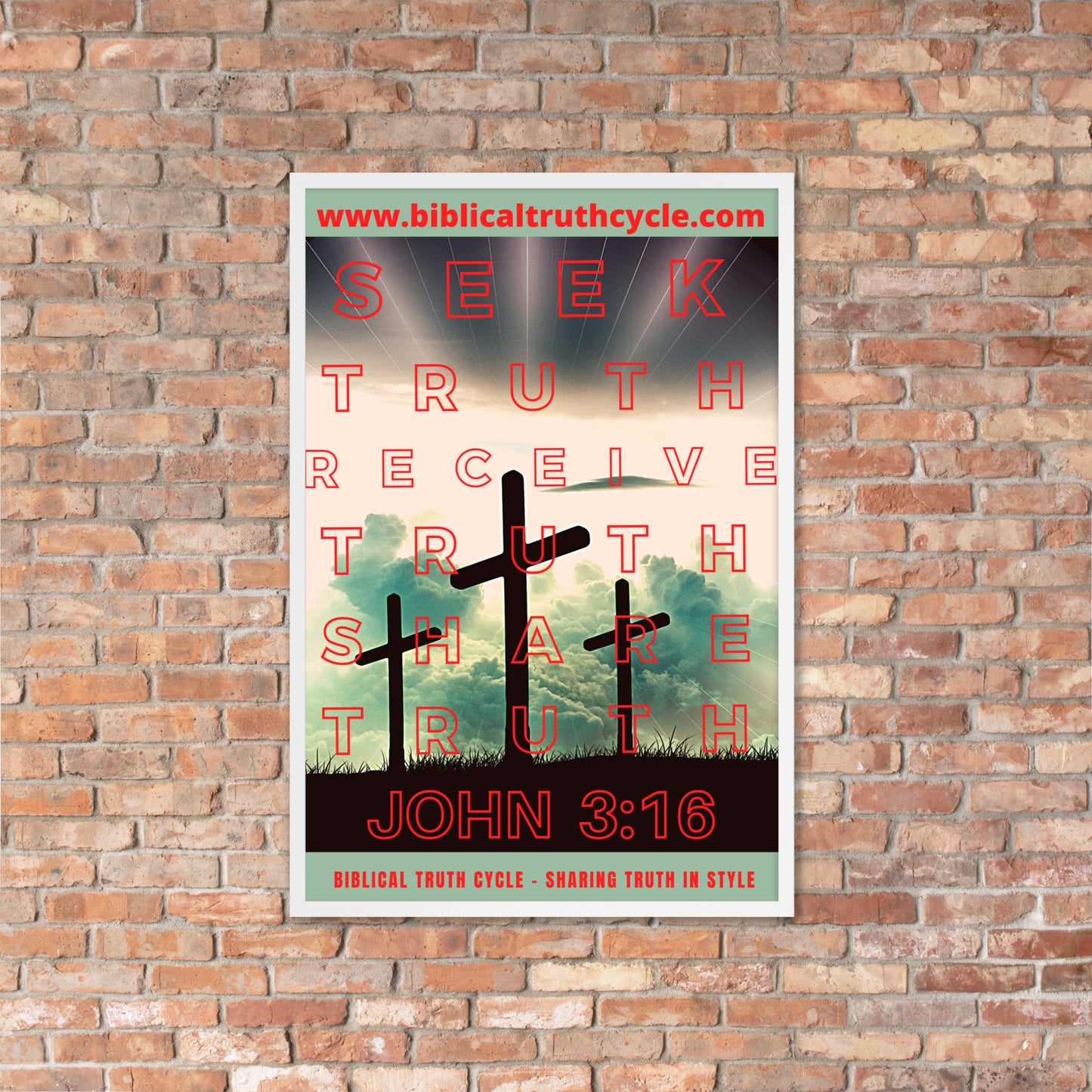 Biblical Truth Cycle - Framed Poster