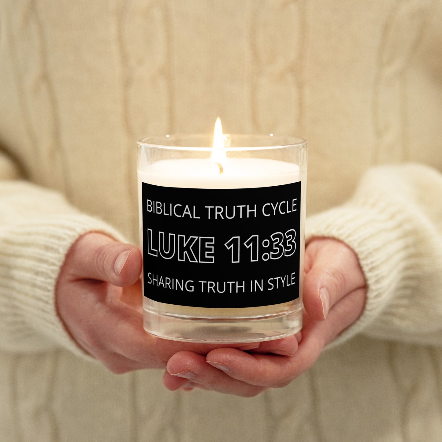 Biblical Truth Cycle - Glass Jar Candle