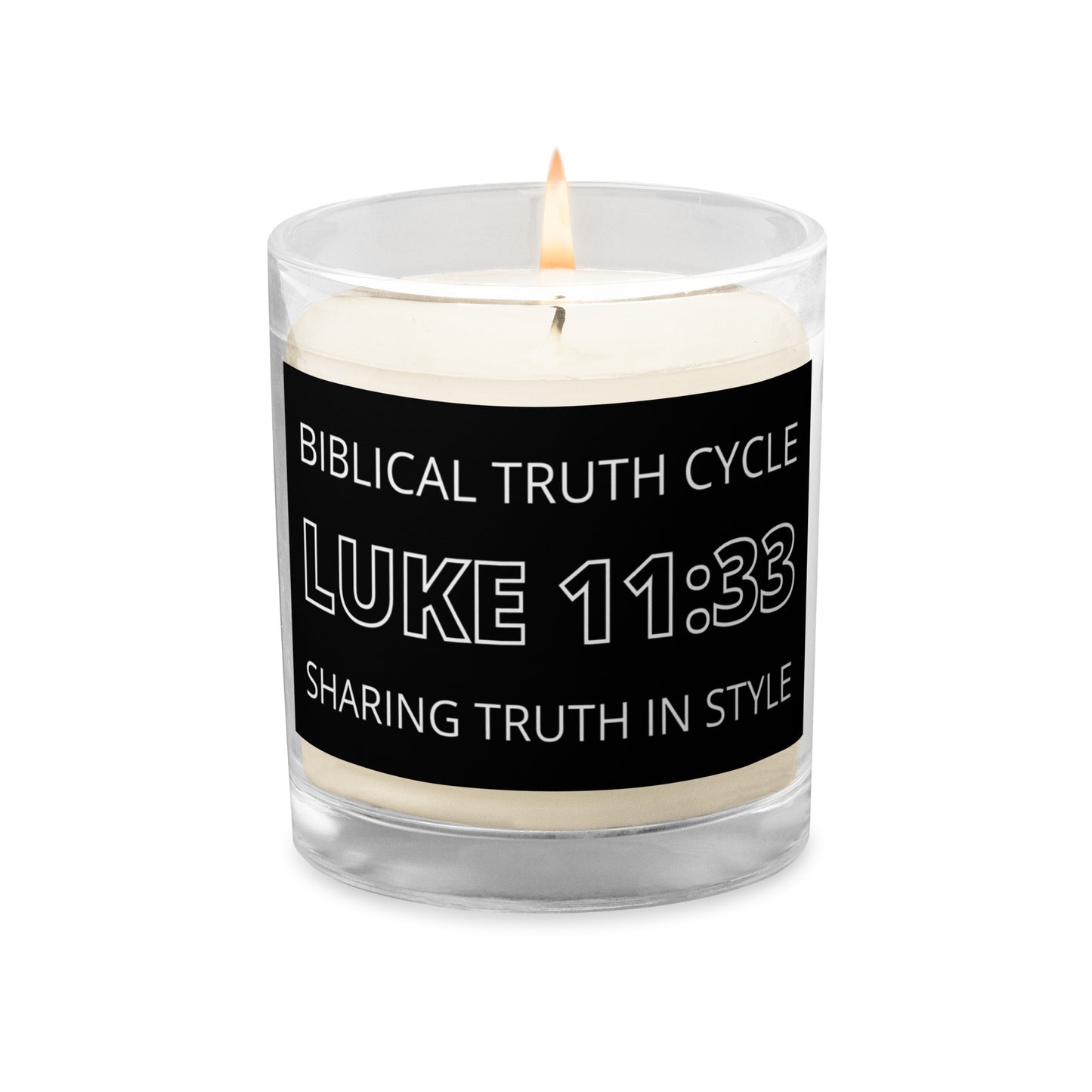 Biblical Truth Cycle - Glass Jar Candle