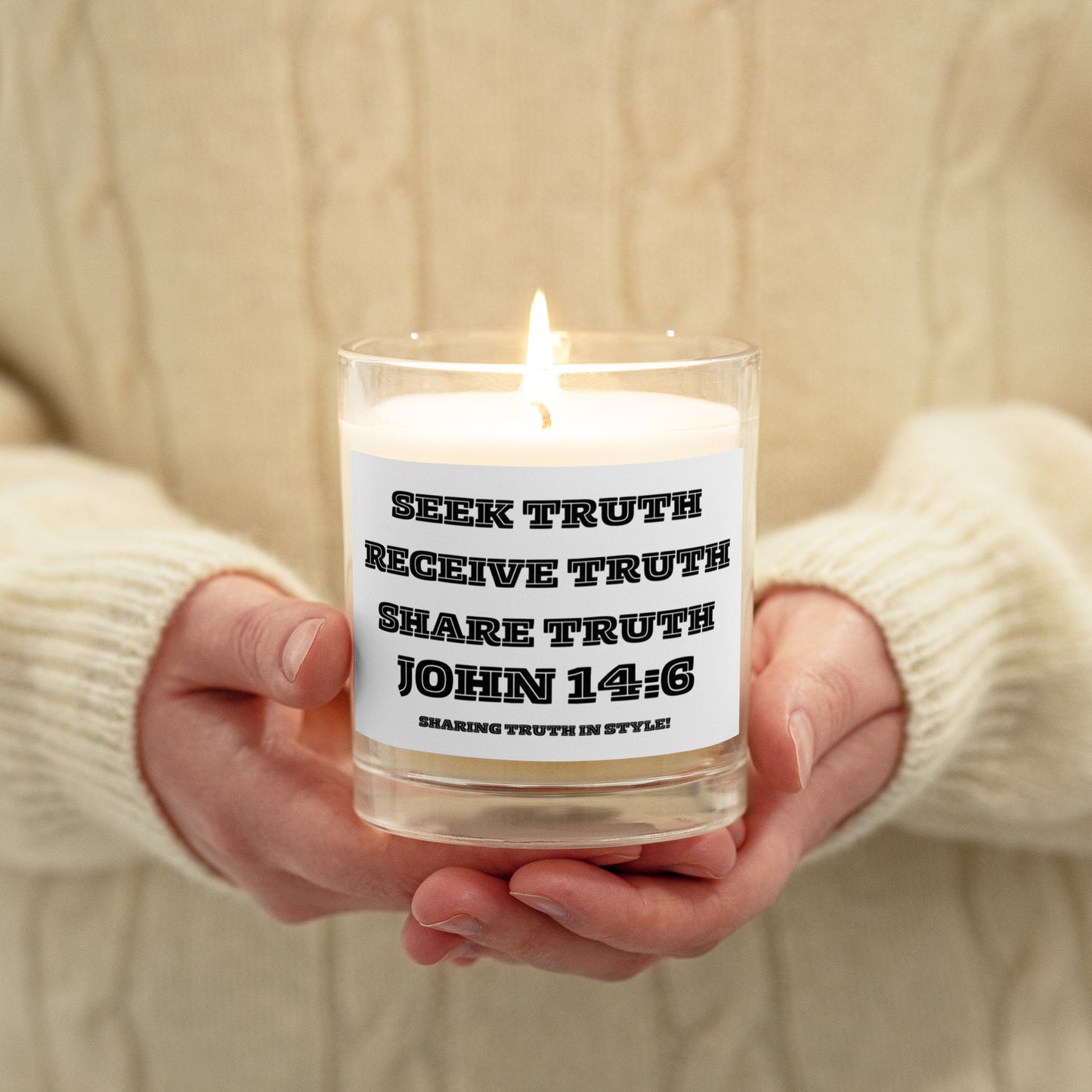 Biblical Truth Cycle - Glass Jar Candle