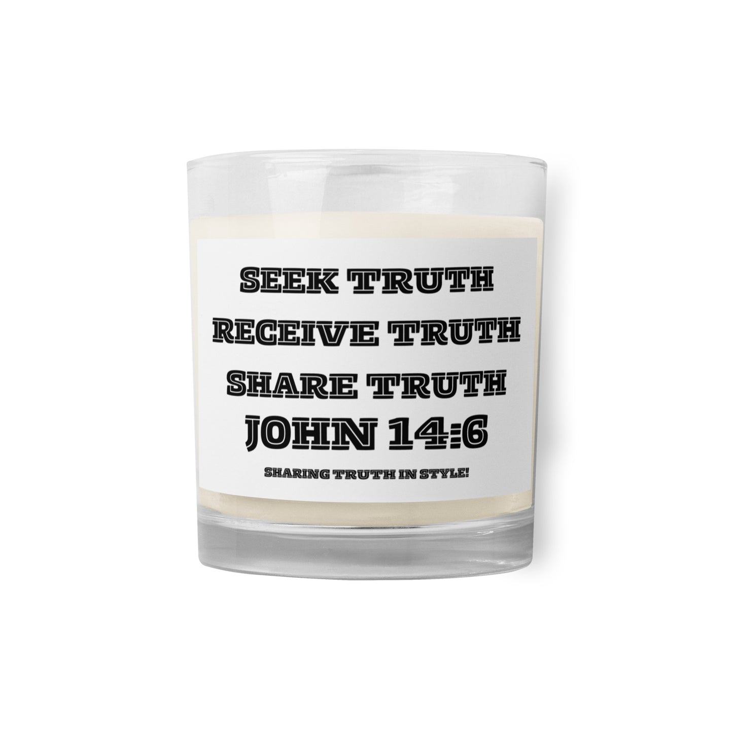 Biblical Truth Cycle - Glass Jar Candle