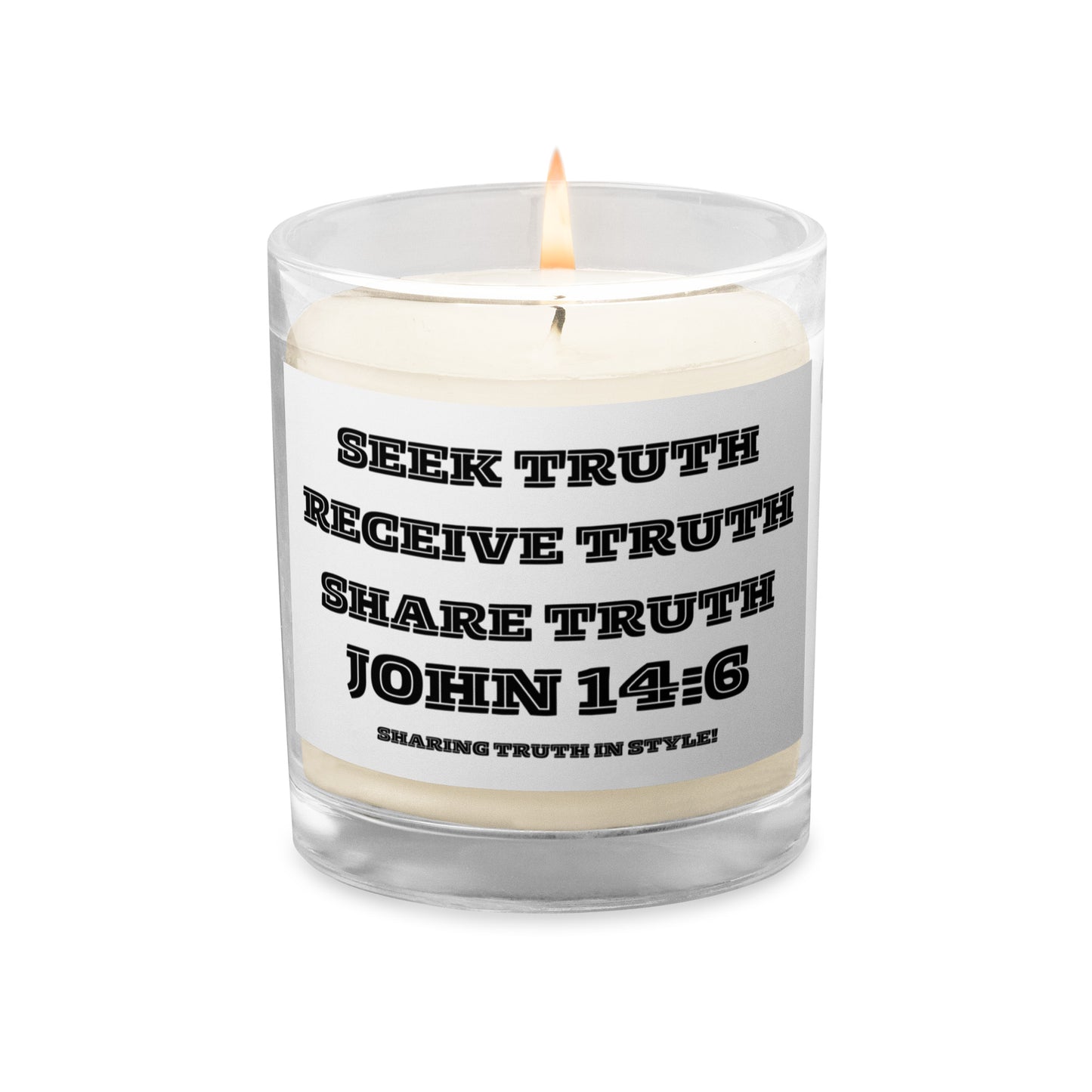 Biblical Truth Cycle - Glass Jar Candle