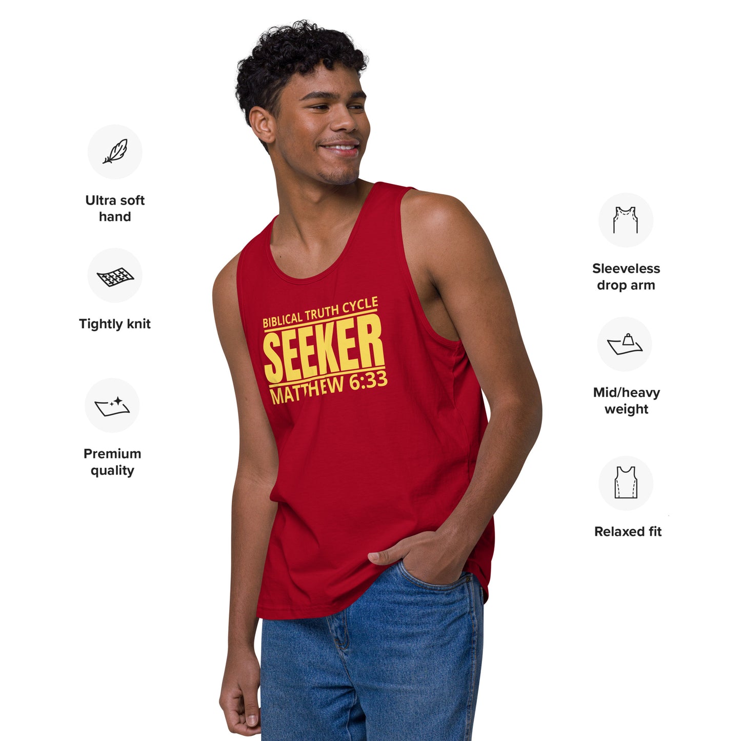 Biblical Truth Cycle - Premium Tank Top (Seeker)