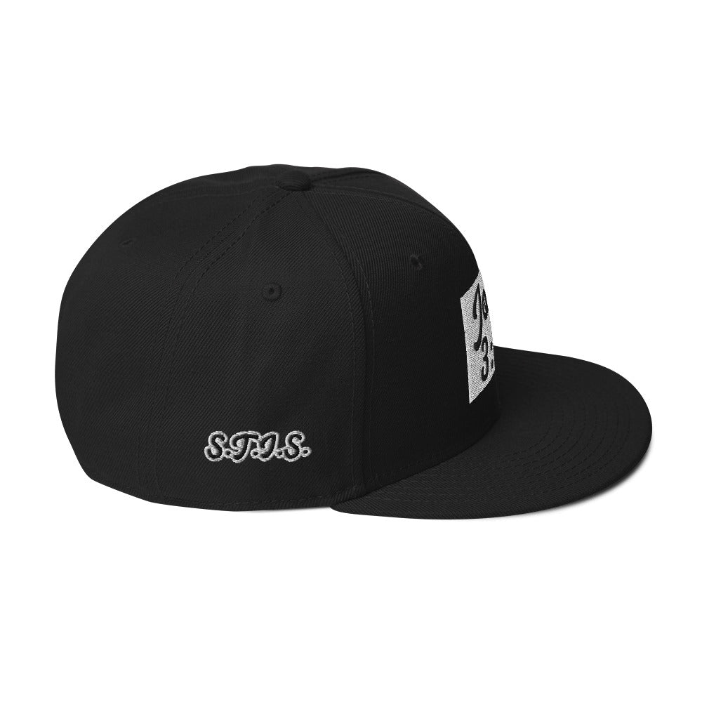 Biblical Truth Cycle - Snapback Hat (John 3:16 - Black Letters)