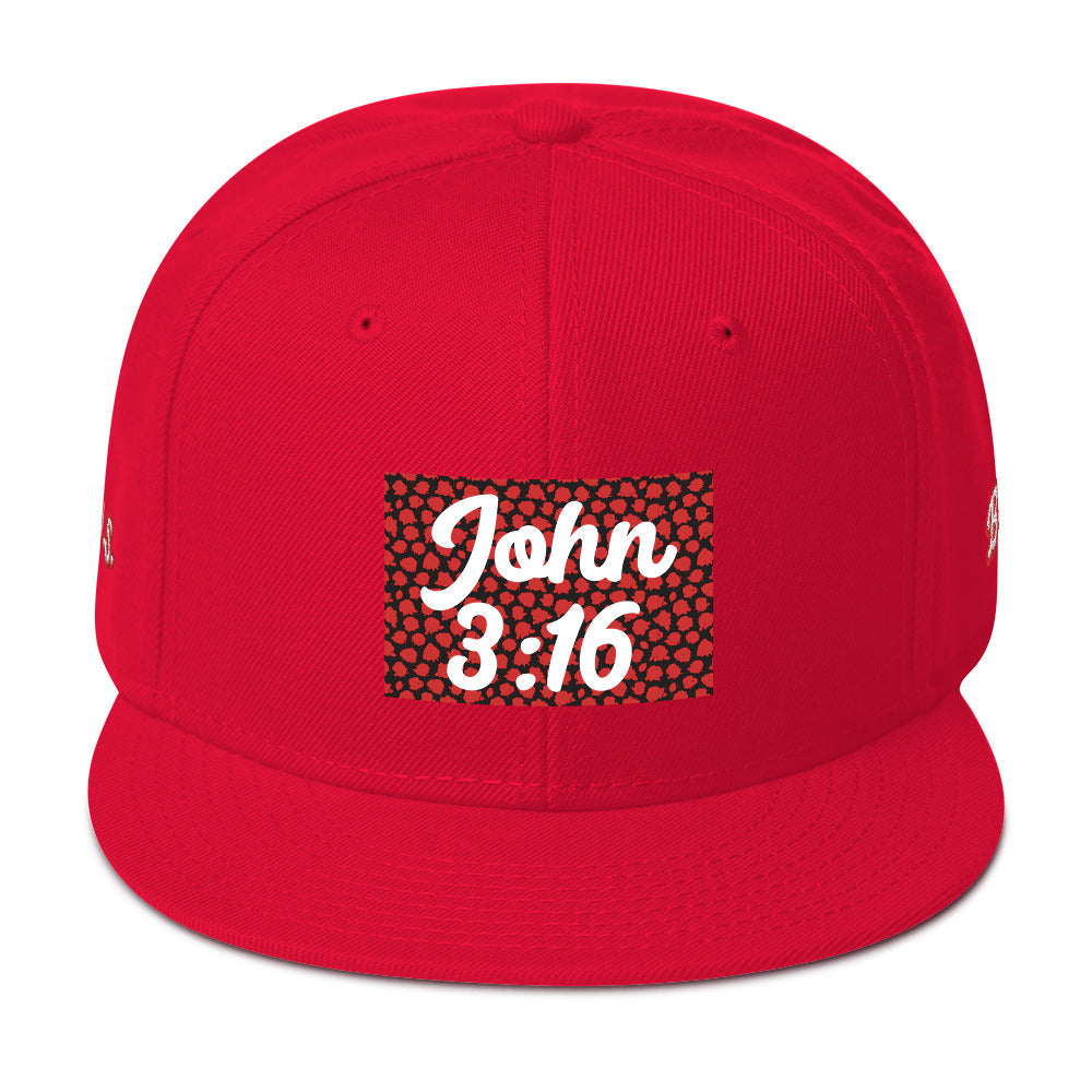 Biblical Truth Cycle - Snapback Hat (John 3:16 - White Letters)