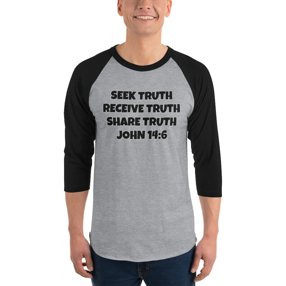 Biblical Truth Cycle - 3/4 Sleeve Raglan Shirt