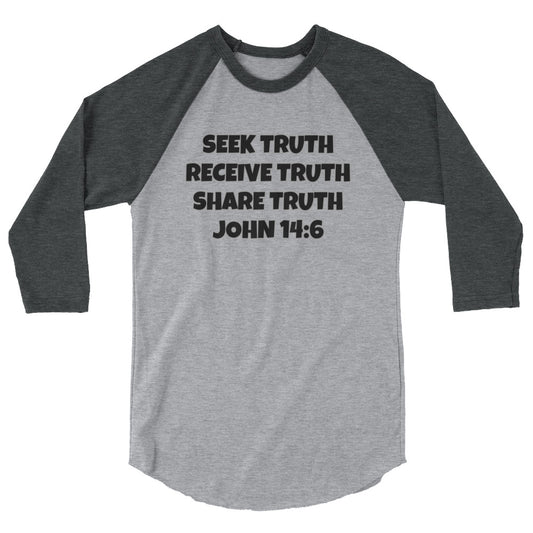 Biblical Truth Cycle - 3/4 Sleeve Raglan Shirt