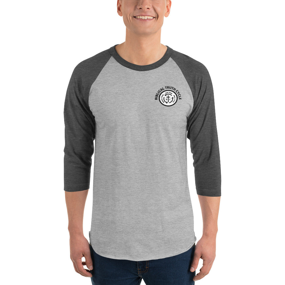 Biblical Truth Cycle - 3/4 Sleeve Raglan Shirt  (Logo)