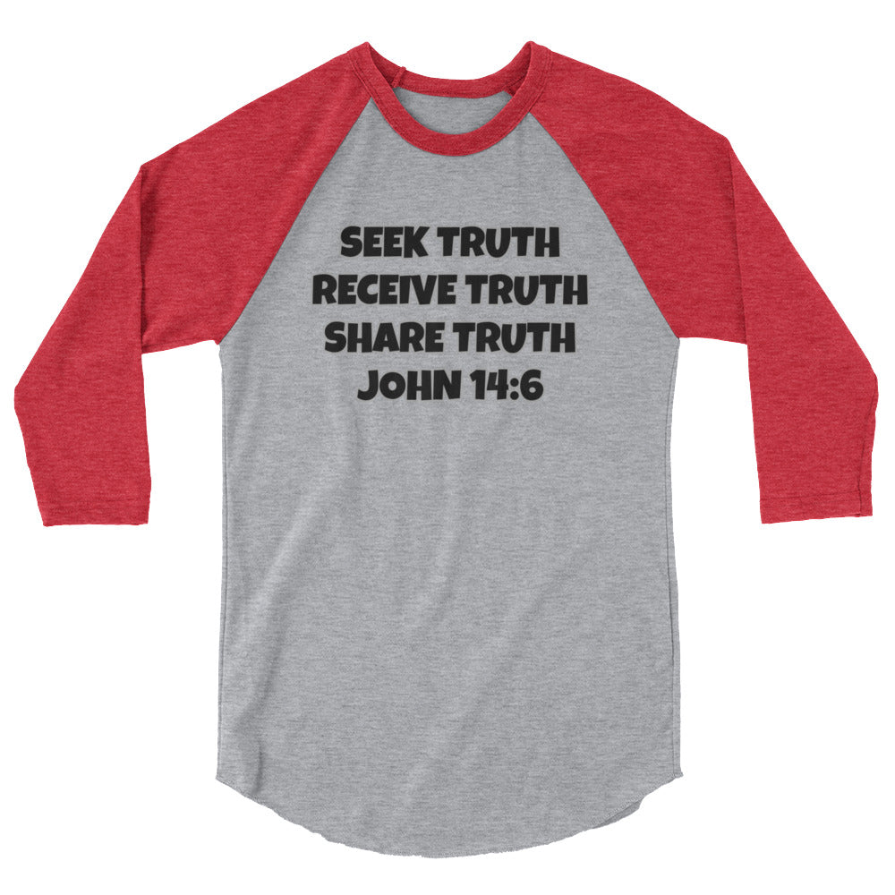 Biblical Truth Cycle - 3/4 Sleeve Raglan Shirt