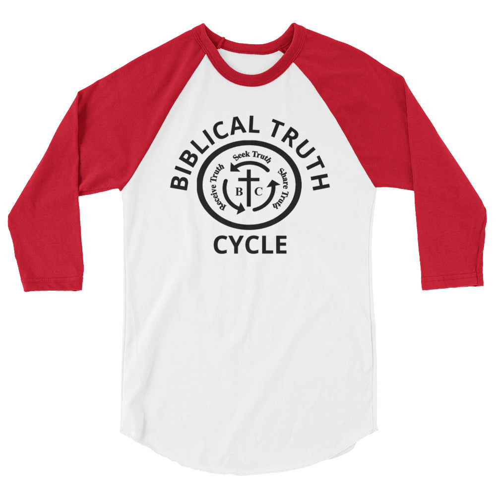 Biblical Truth Cycle - 3/4 Sleeve Raglan Shirt  (Logo)