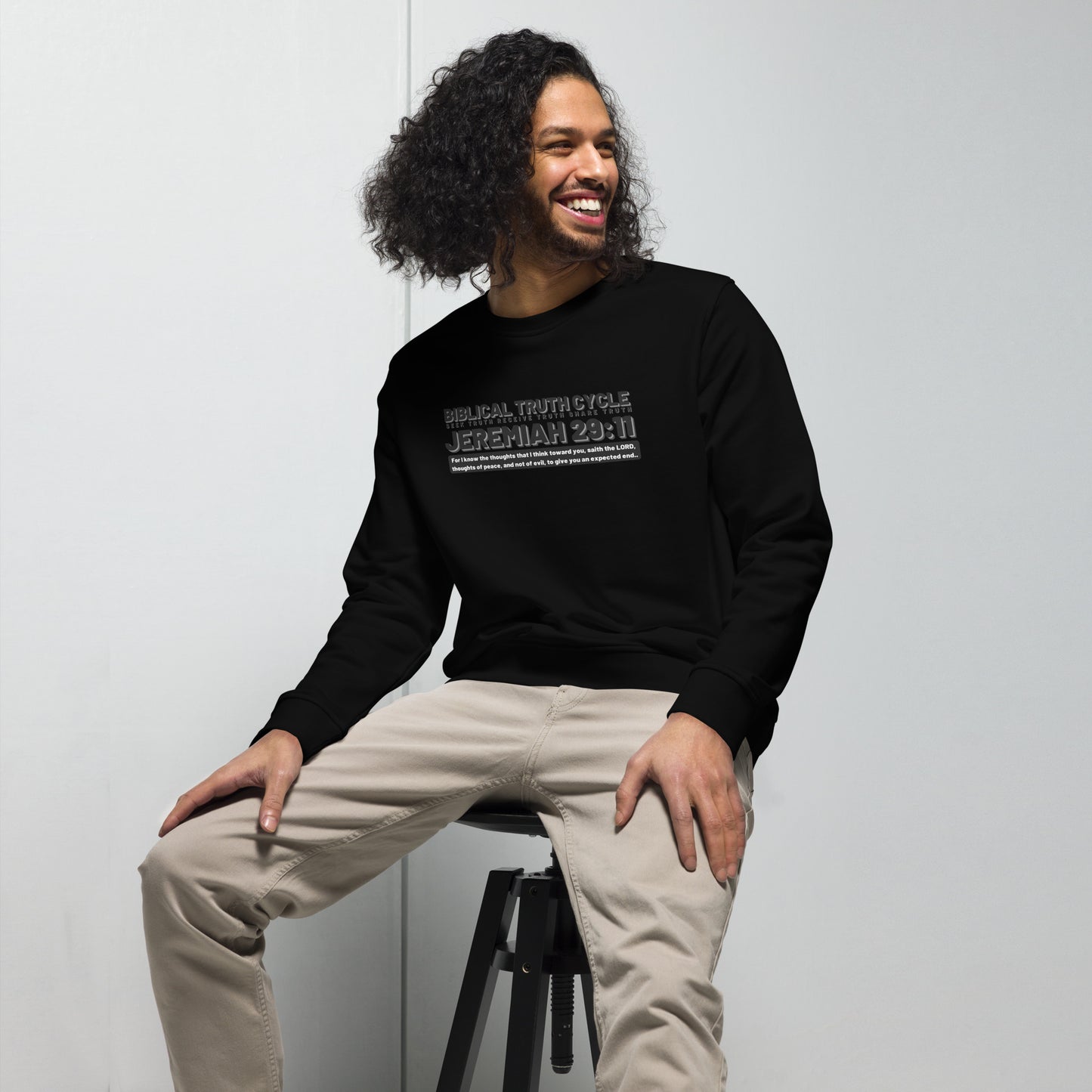 Biblical Truth Cycle - Organic Sweatshirt (Jeremiah 29:11)