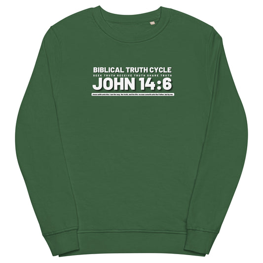 Biblical Truth Cycle - Organic Sweatshirt (John 14:6)