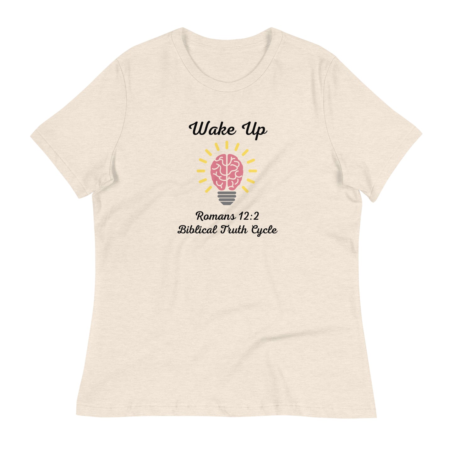 Biblical Truth Cycle - Women's Relaxed T-Shirt (Wake Up)