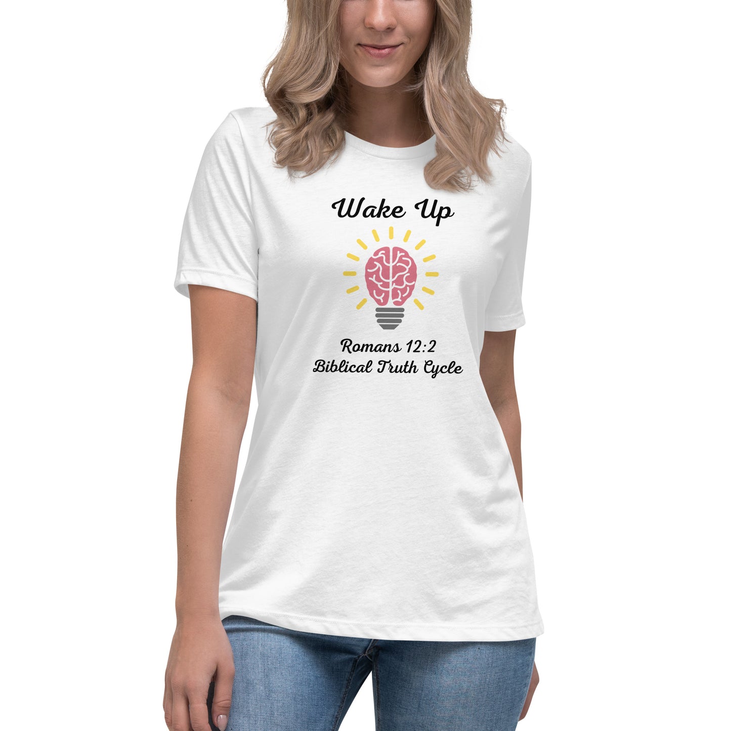 Biblical Truth Cycle - Women's Relaxed T-Shirt (Wake Up)