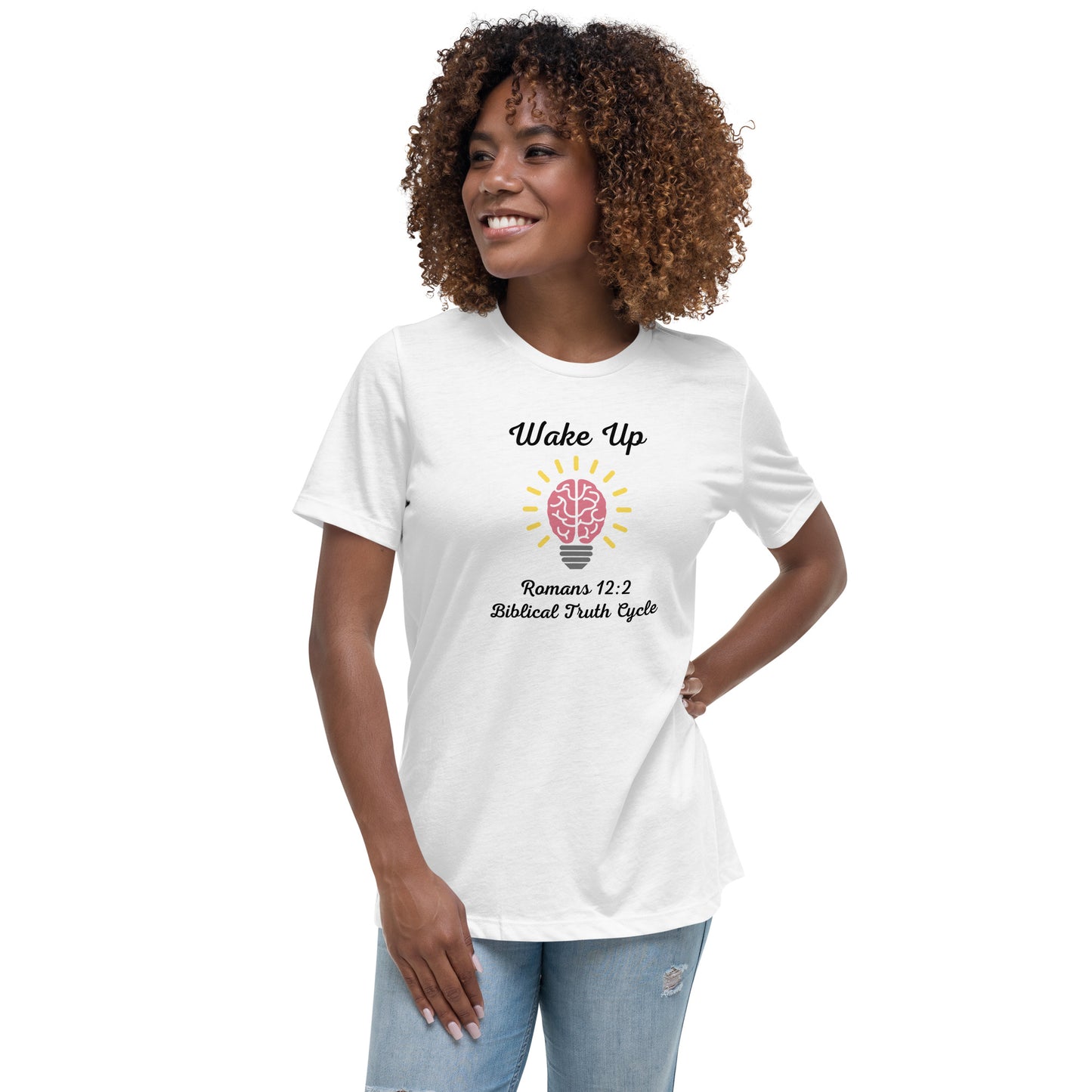 Biblical Truth Cycle - Women's Relaxed T-Shirt (Wake Up)